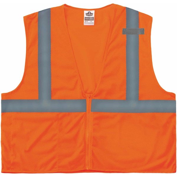 Glowear By Ergodyne Orange XS Type R Class 2 Economy Mesh Vest 8210Z